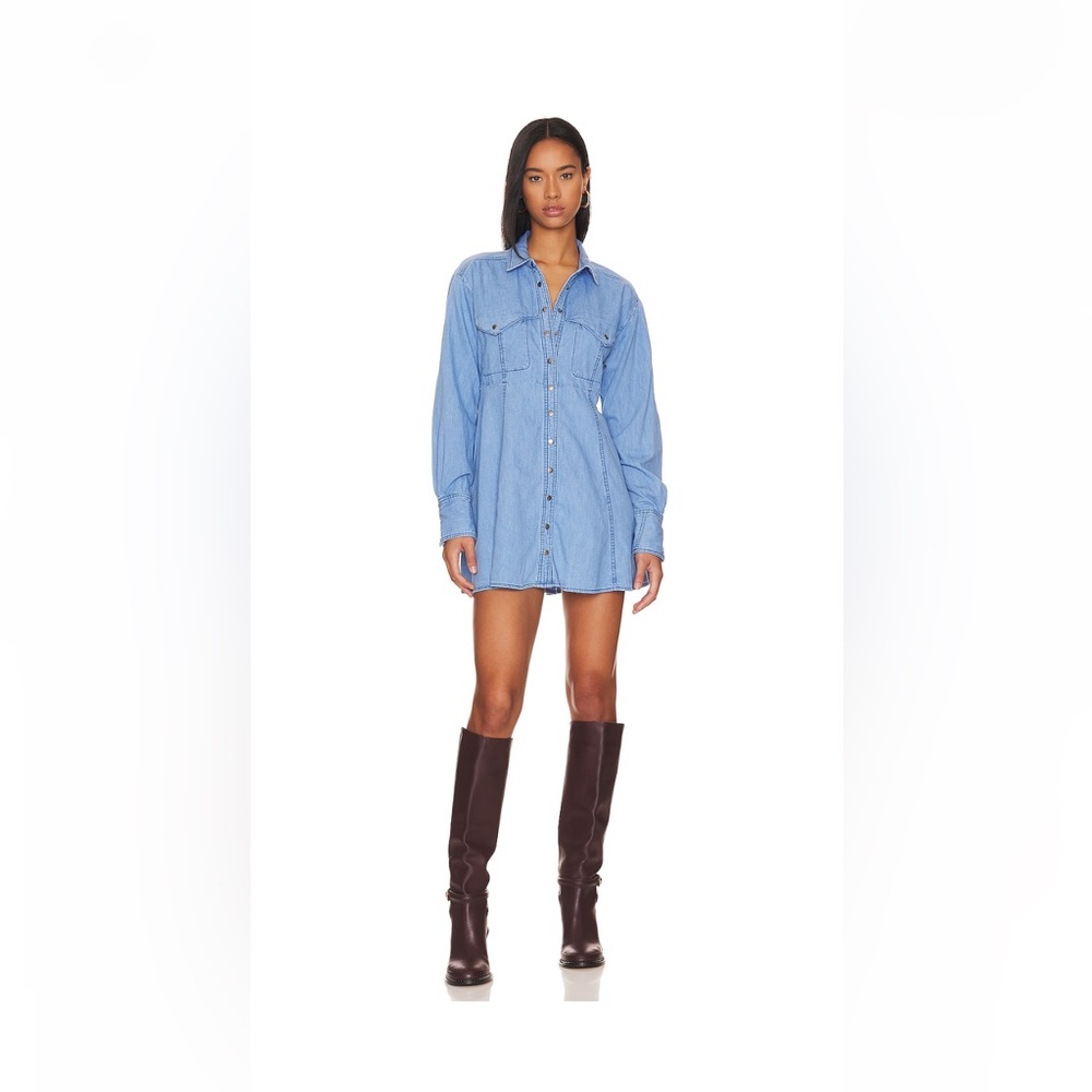 Free People Sammi Denim Mini Dress